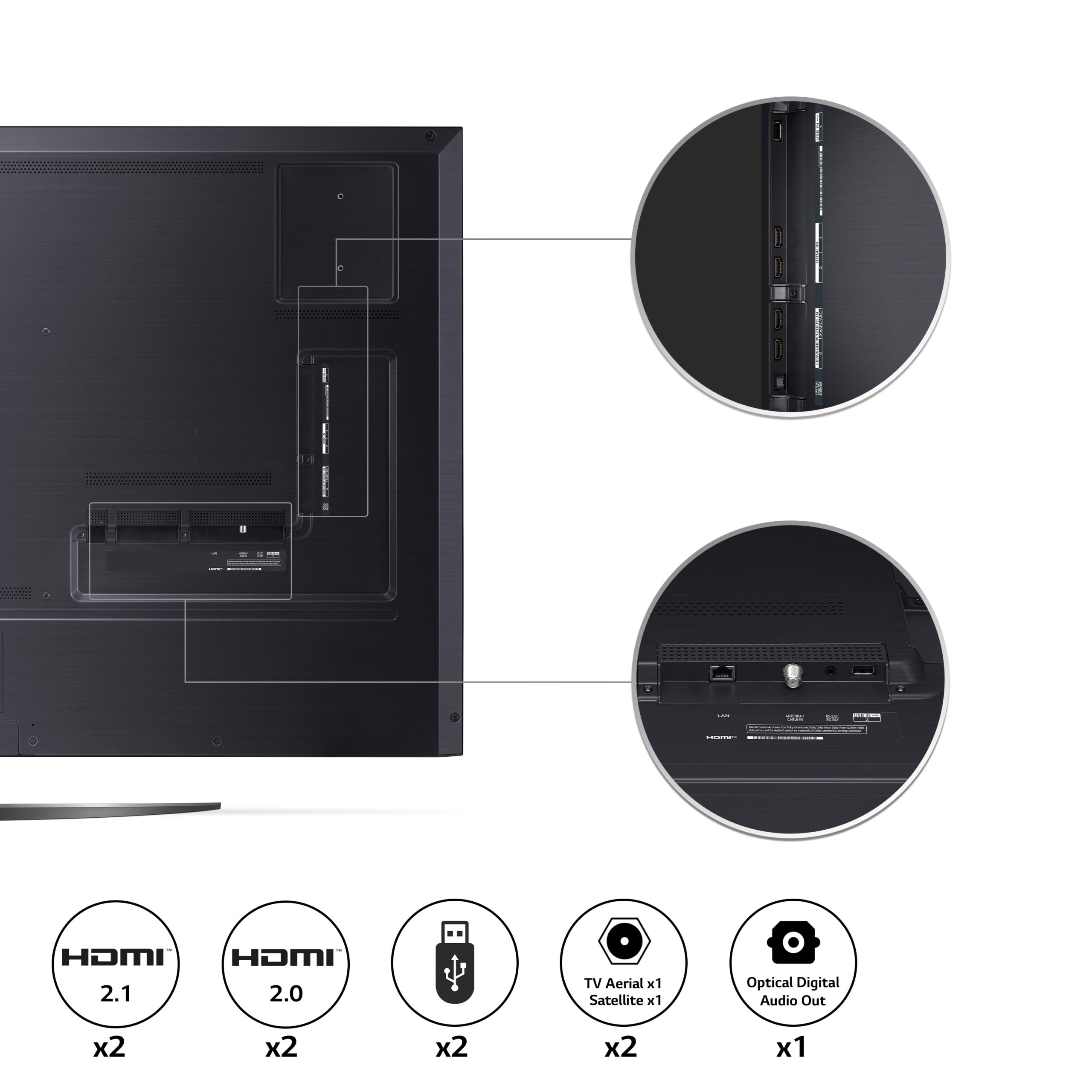 Tv 75 outlet hdmi 2.1