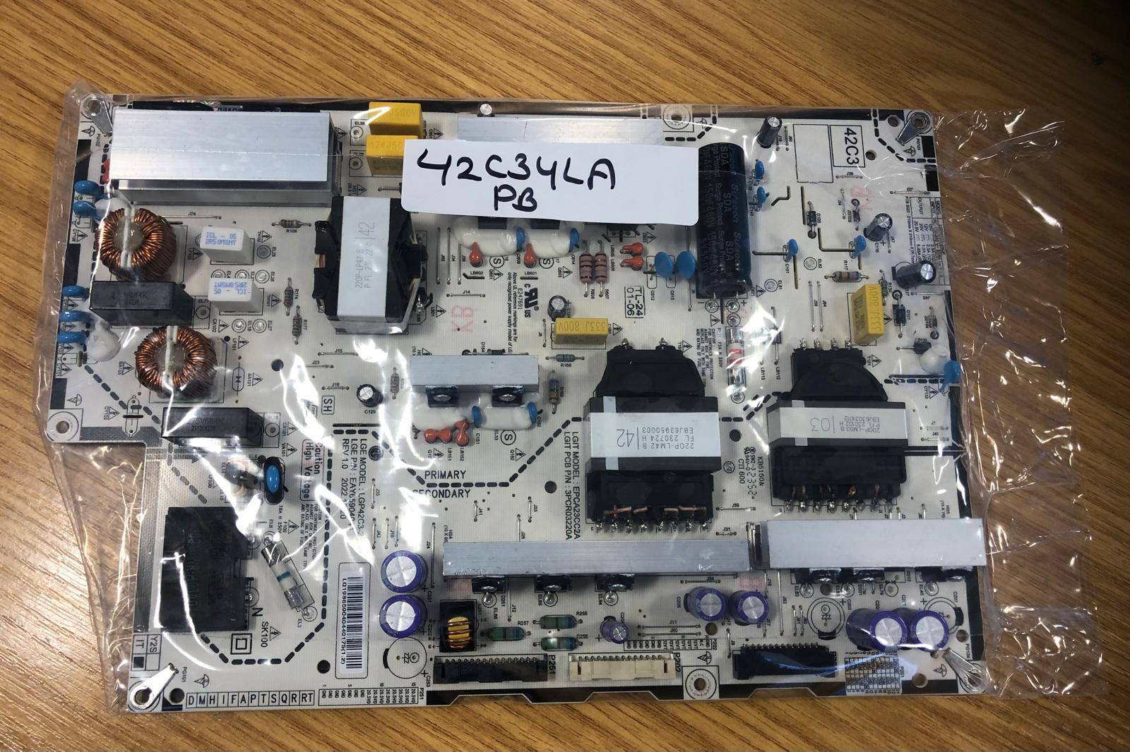 LG Genuine Power Board For OLED42C34LA Tested Working
