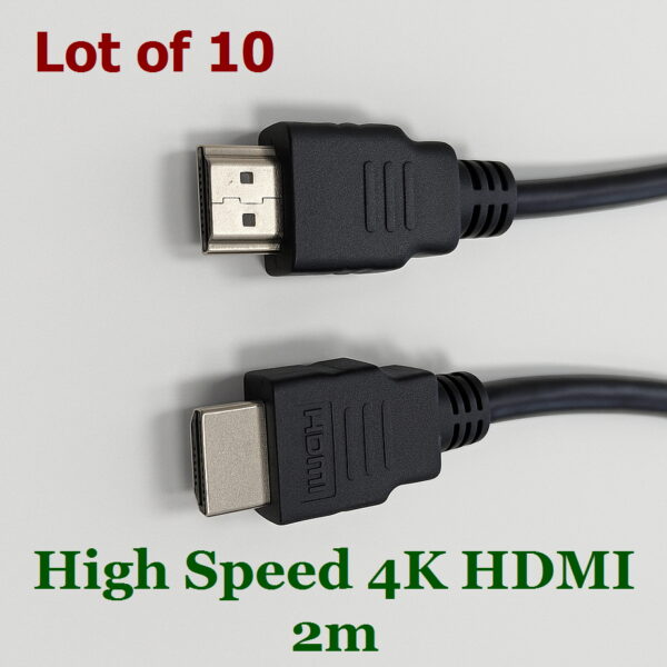 Freeport 10 x 2m High Speed HDMI CABLE E256295 4K - Bulk 10