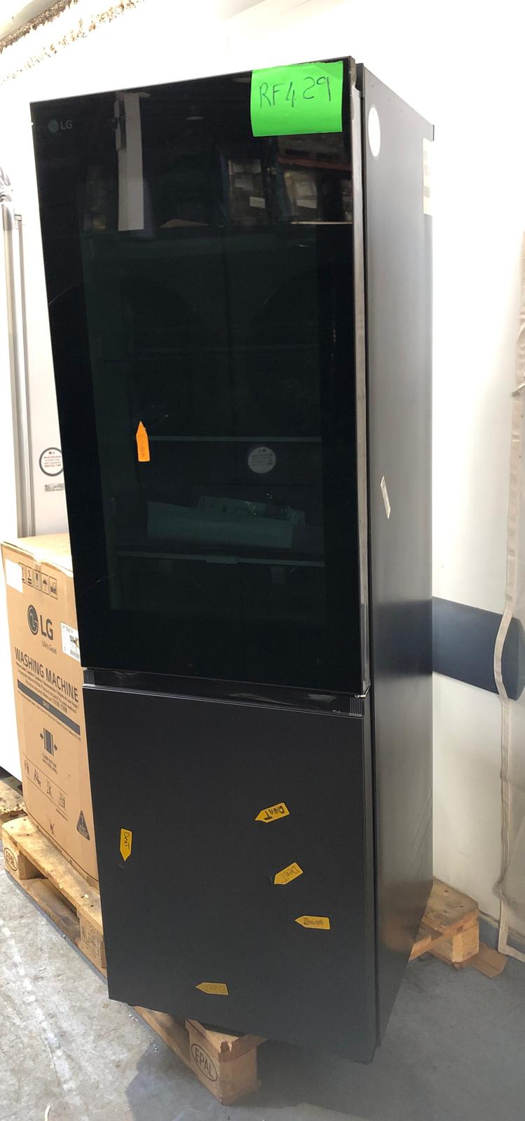 LG GBG5160CEV InstaView™ Fridge Freezer, Essence Black Steel (RF429)